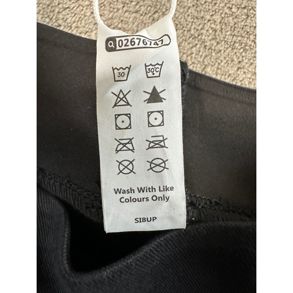 Halara Flex Denim Leggings Womens M Black High Waisted 7/8 Skinny Jeggings NEW - Picture 6 of 13